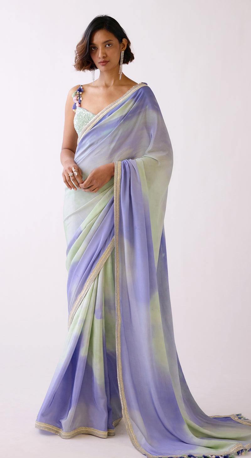 The Sea Shell Horizon Saree