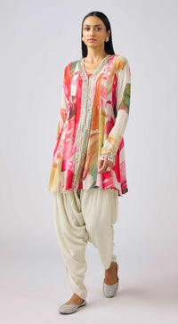 Multi Embroidered Kurta Set