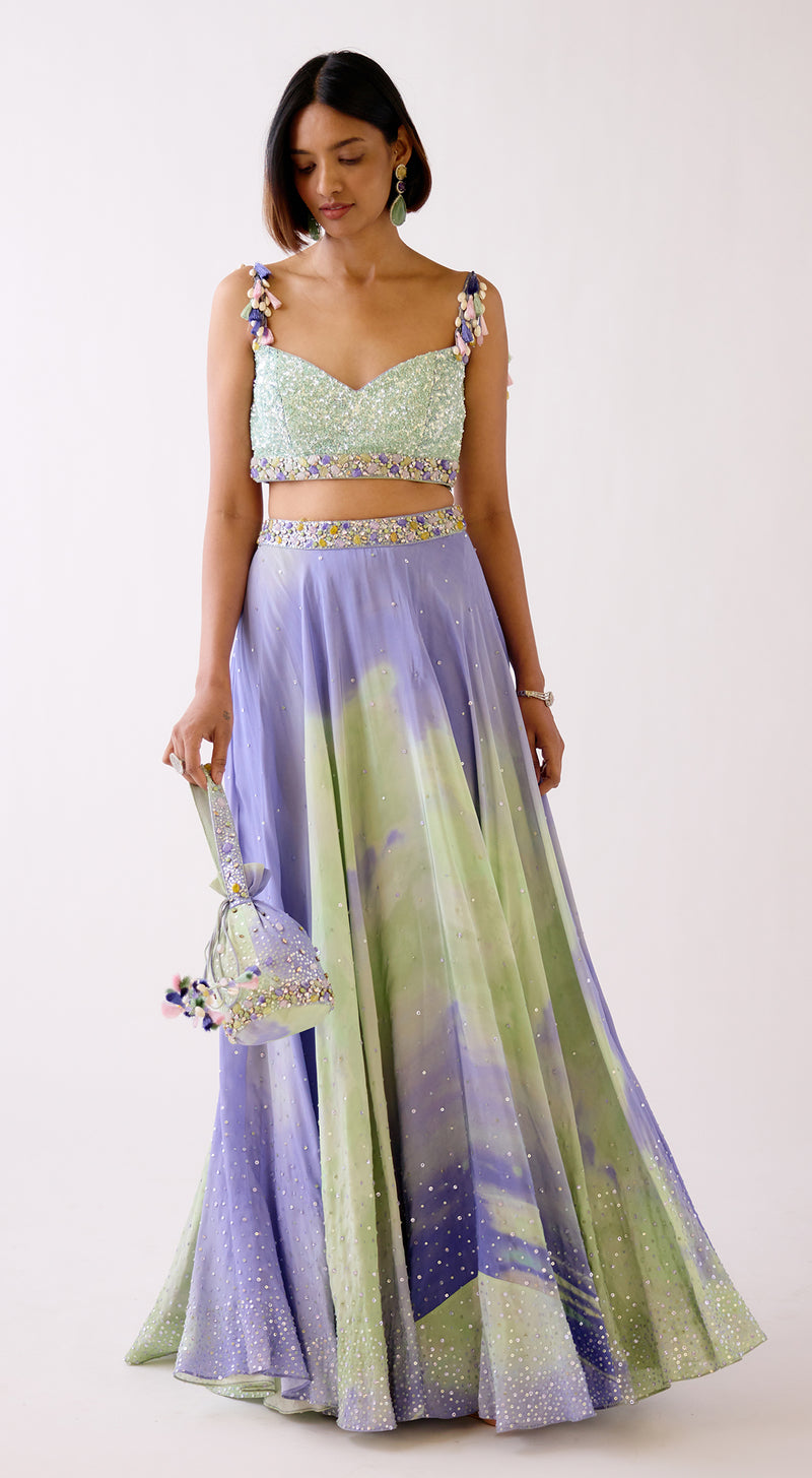 The Gradient Glow Lehenga