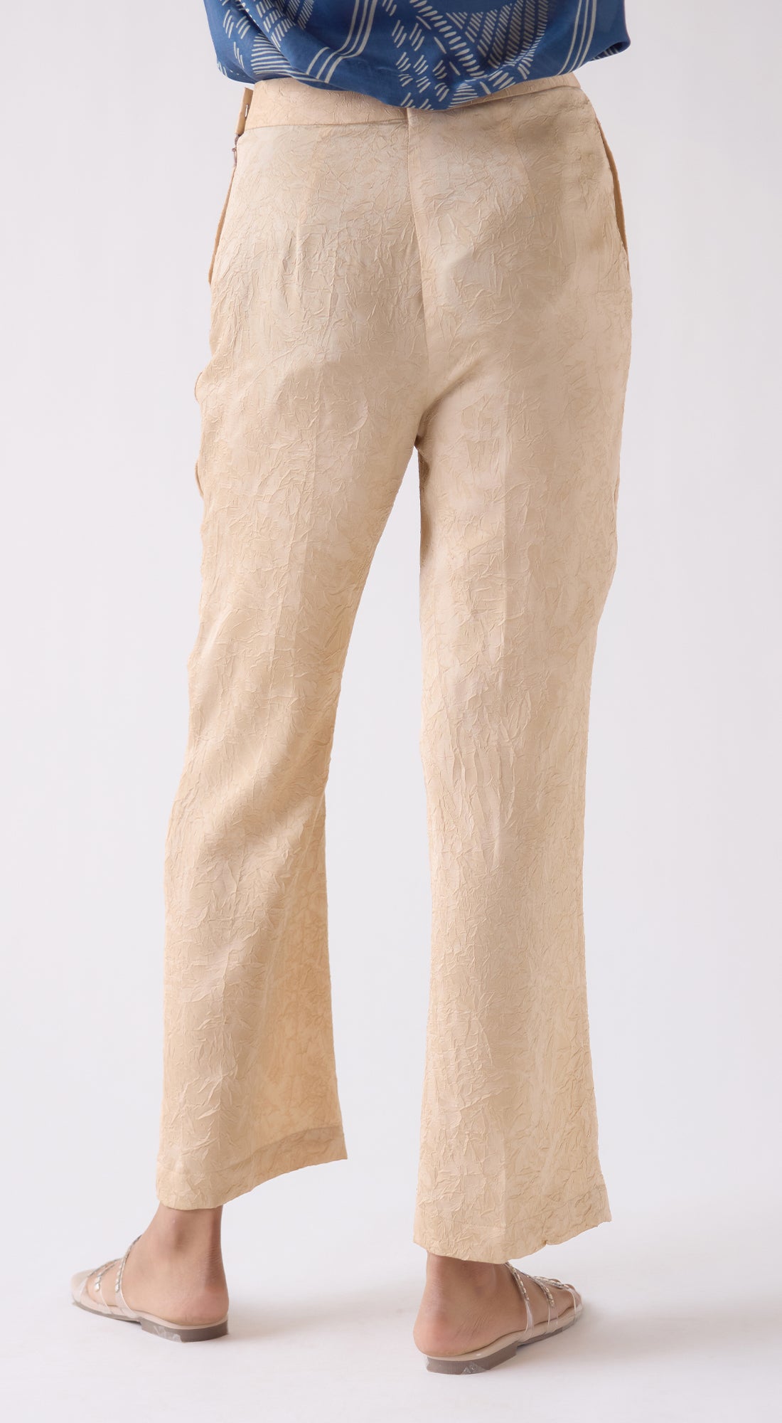 Gold Flared Trousers