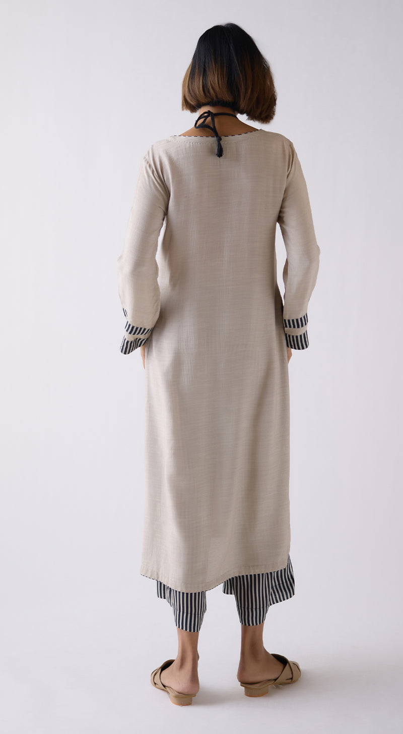 Mouse Muslin Kurta Set