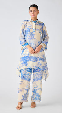 Blue Linen Co-ord Set