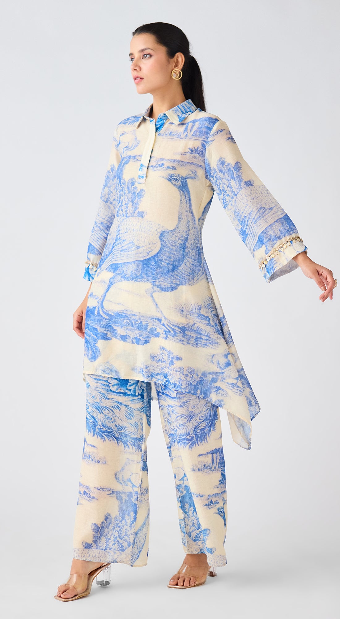 Blue Linen Co-ord Set