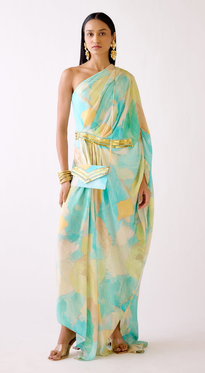 The Abstract Waves Dress