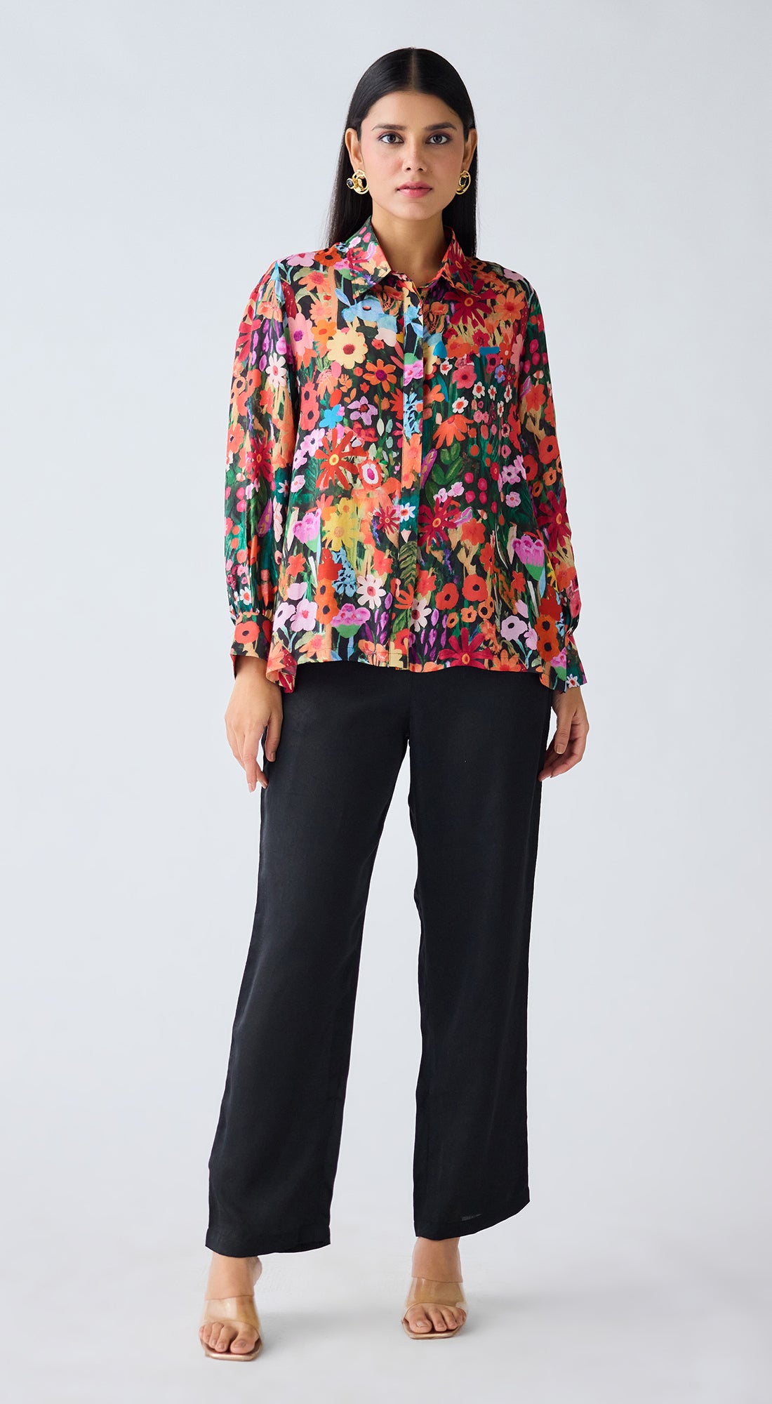 Multi Muslin Floral Shirt