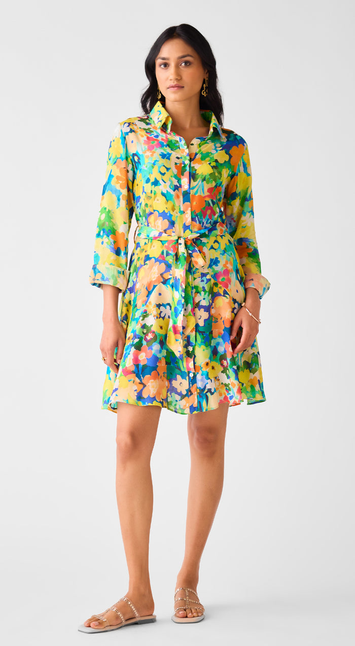 Multi Muslin Floral Dress