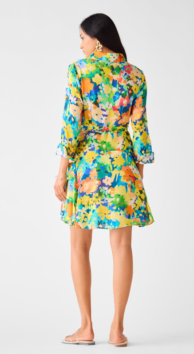 Multi Muslin Floral Dress