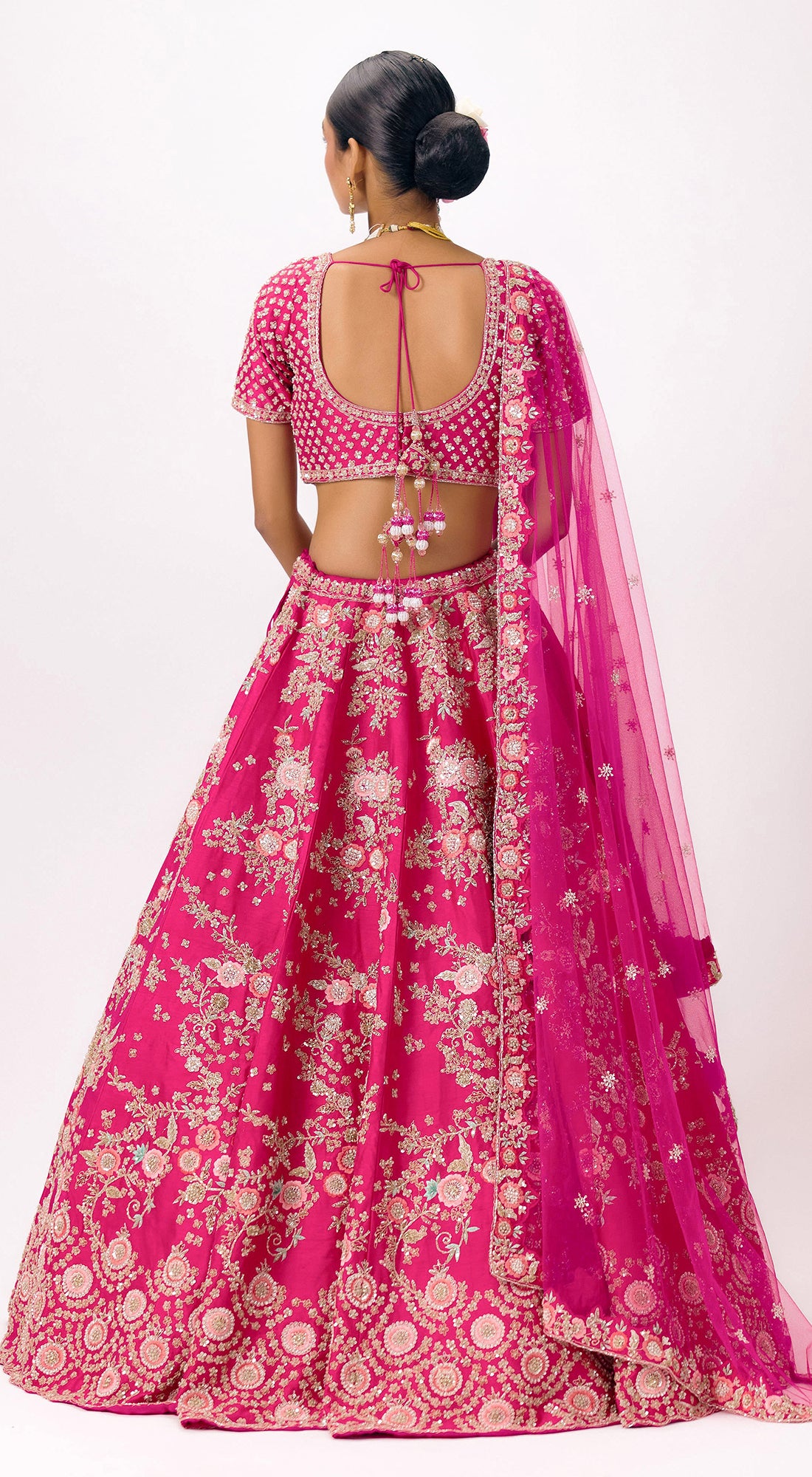 Rani Silk Embroidered Lehenga Set