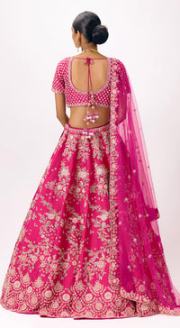 Rani Silk Embroidered Lehenga Set