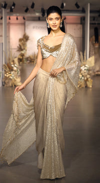 The Celestial Glow Draped Saree