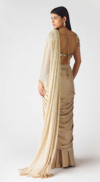 The Celestial Glow Draped Saree