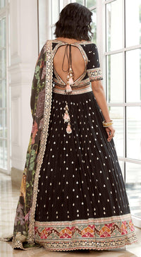 Black Embroidered Lehenga Set - Basanti Kapde aur Koffee