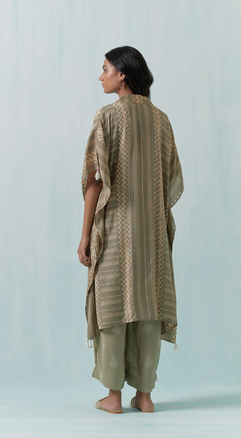 Grey Cotton Silk Kurta Set - Basanti Kapde aur Koffee