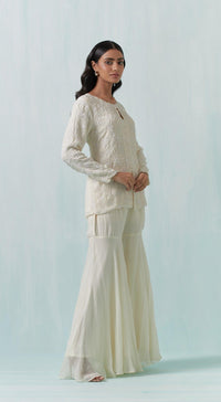 Ivory Embroidered Co-Ords - Basanti Kapde aur Koffee