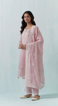 Lilac Linen Suit Set - Basanti Kapde aur Koffee