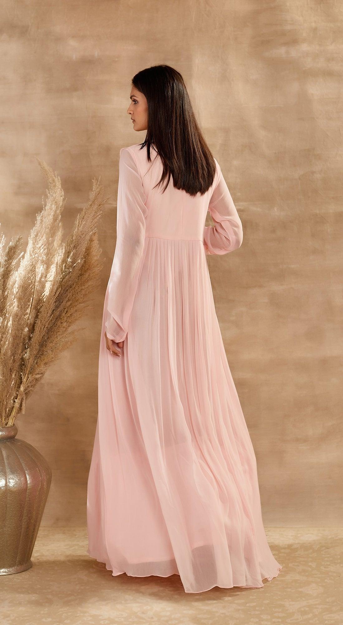 Blush embroidered outlet maxi dress