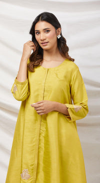 Yellow Tunic Set With Bag - Basanti Kapde aur Koffee